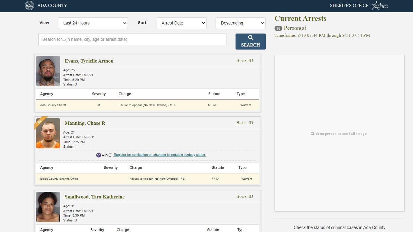 Arrests - apps.adacounty.id.gov